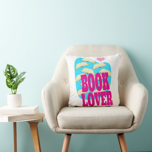 Book Lover Fun Reading Cute Art Design Cushion (Chair)