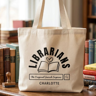 Book Lover Funny Librarian Saying Gift Large Tote Bag