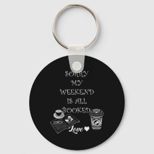 Book Lover Funny Quote Graphic Design Cute Teacher Key Ring