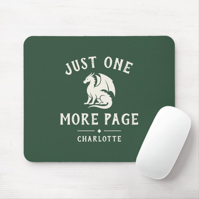 Book Lover Funny Saying Fantasy Reader Mouse Mat (With Mouse)