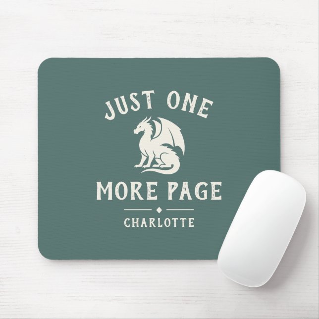 Book Lover Funny Saying Fantasy Reader Mouse Mat (With Mouse)