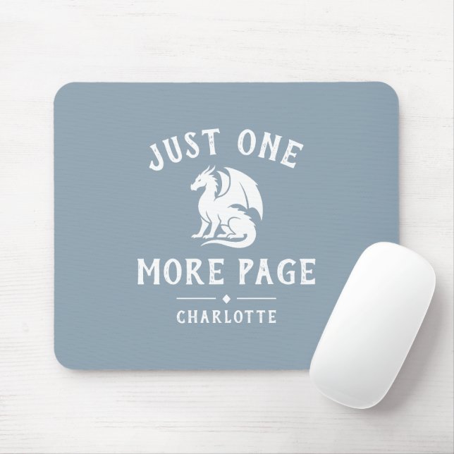 Book Lover Funny Saying Fantasy Reader Mouse Mat (With Mouse)