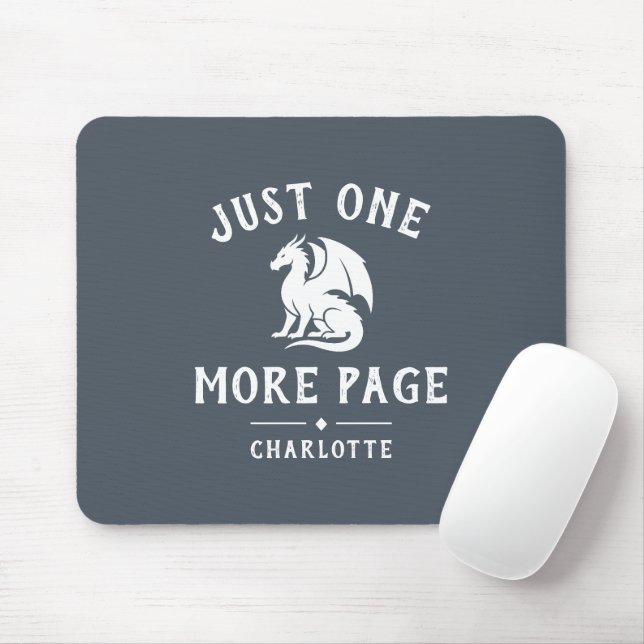 Book Lover Funny Saying Fantasy Reader Mouse Mat (With Mouse)