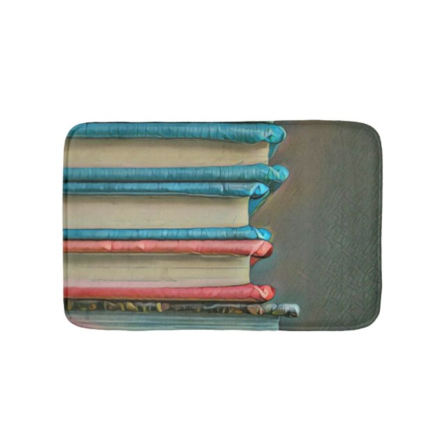 Book lover gift bath mat (Front)