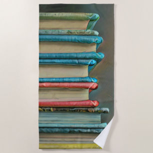 Book lover gift beach towel