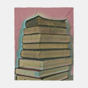 Book lover gift fleece blanket