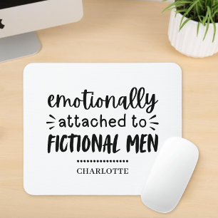 Book Lover Gift Funny Bookish Saying Personalised Mouse Mat