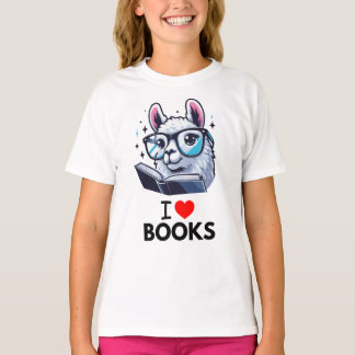 Book Lover Gift Idea I Love Books for Read Fans T-Shirt