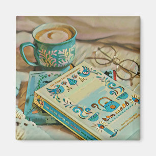 Book lover gift magnet