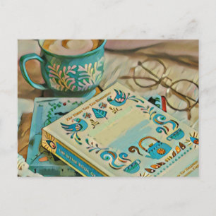 Book lover gift postcard