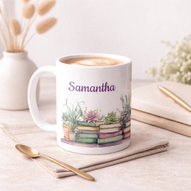 Book Lover Gift Reading Nook Personalized Coffee Mug (Creator Uploaded)