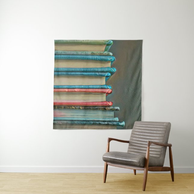 Book lover gift tapestry (In Situ)