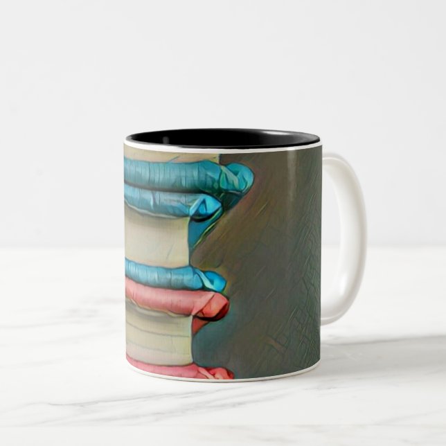 Book lover gift Two-Tone coffee mug (Front Right)