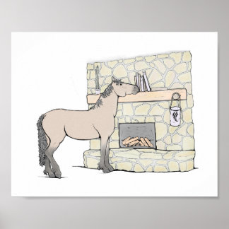 Book Lover Horse Art Print | Reading Nook Decor | 