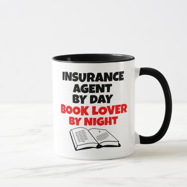Book Lover Insurance Agent Mug (Right)