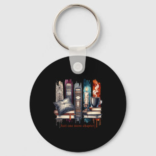 Book Lover, Just One More Chapter Funny Gift Men, Key Ring