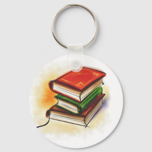 Book Lover Key Ring