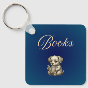 Book Lover Keychain Books the only therapy I need