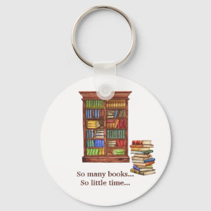 Book Lover Keychain Editable Text