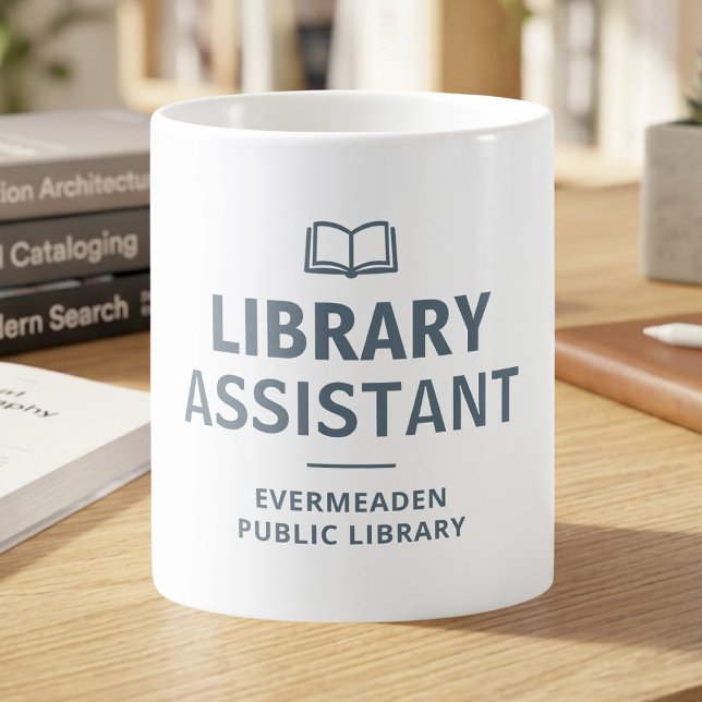 Book Lover Library Assistant Custom Coffee Mug (Creator Uploaded)
