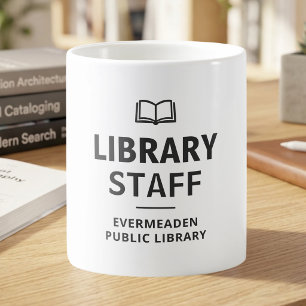 Book Lover Library Staff Custom Coffee Mug