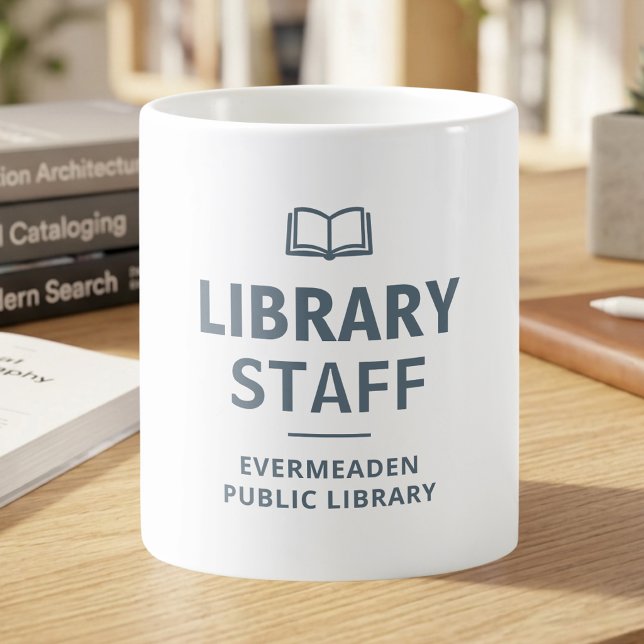 Book Lover Library Staff Custom Coffee Mug (Creator Uploaded)