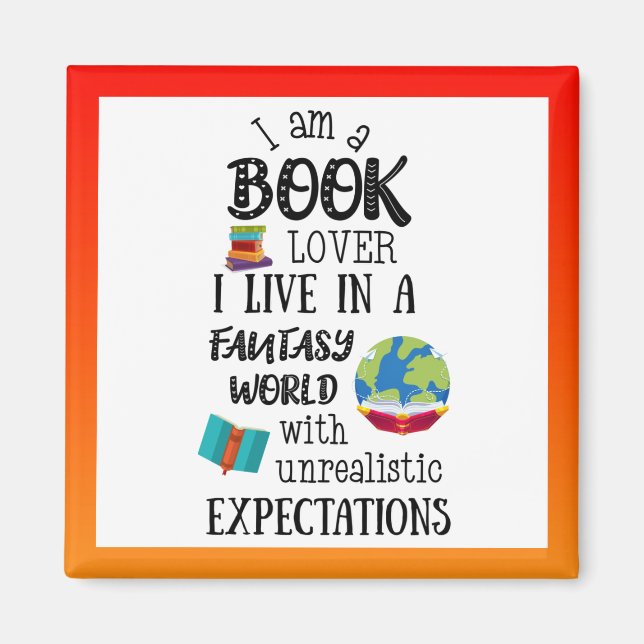 Book Lover Magnet (Front)