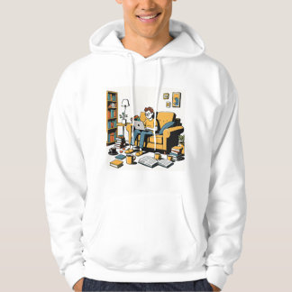 Book Lover on the Couch Hoodie