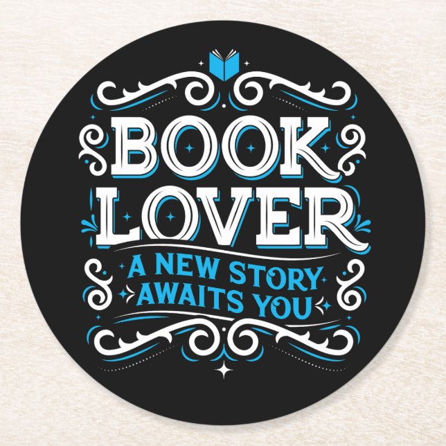 Book Lover Paper Coasters (Front)