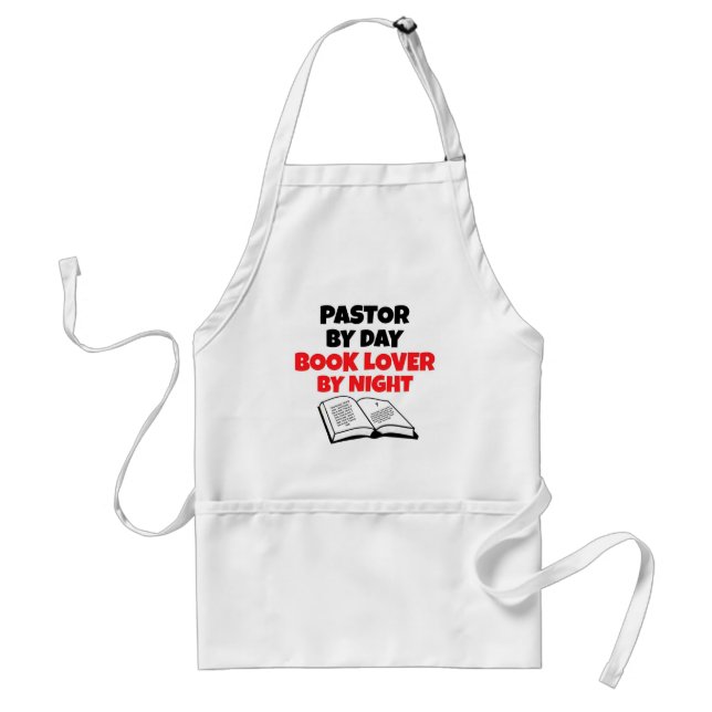 Book Lover Pastor Standard Apron (Front)