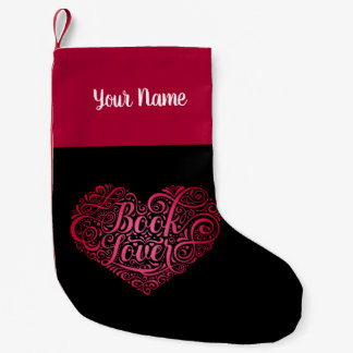 Book Lover Personalised Small Christmas Stocking