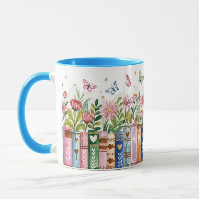 Book Lover Personalised Wrap Mug (Left)