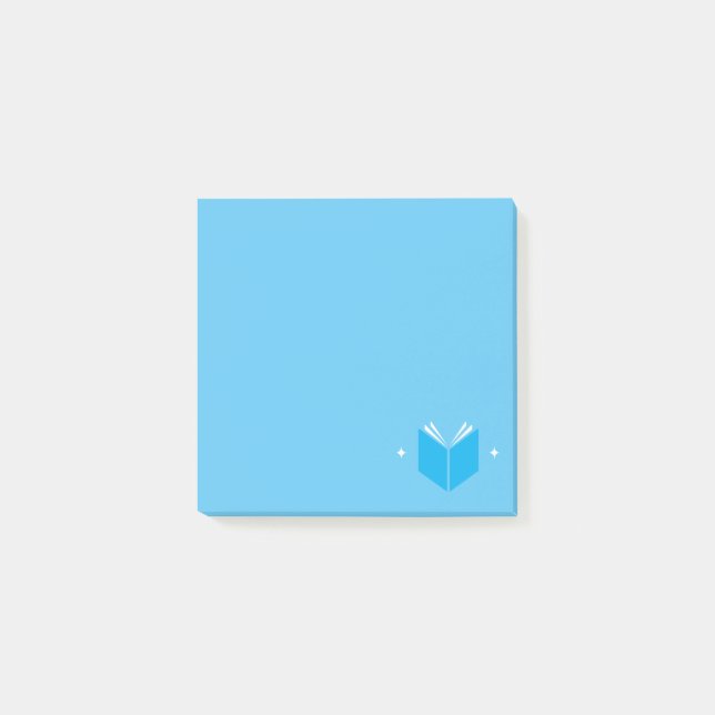 Book Lover Post It Notes / Blue (Front)