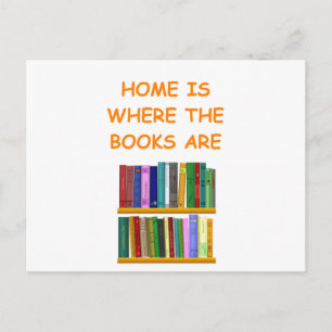 book lover postcard