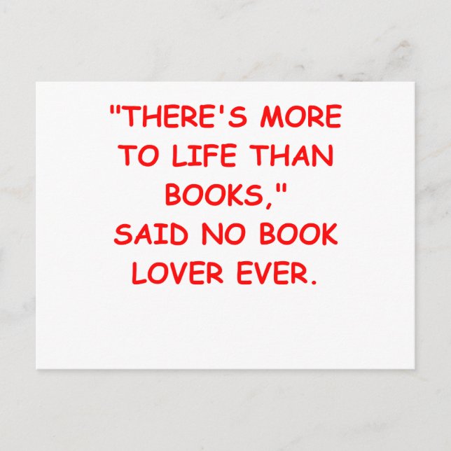 book lover postcard (Front)