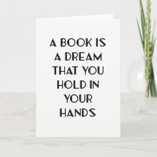 Book Lover Quote Greeting Card
