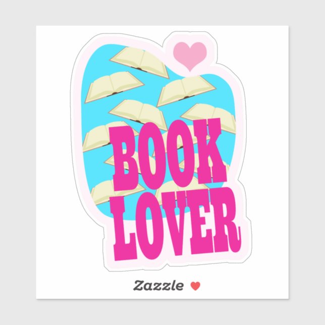 Book Lover Reading Cool Art Logo Saying (Sheet)
