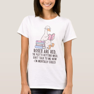 Book Lover Reading Goose T-Shirt