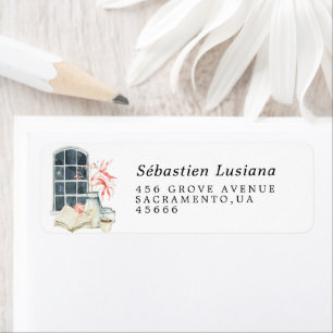 Book Lover Return Address Label