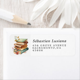 Book Lover Return Address Label