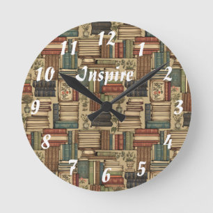 Book Lover   Round Clock