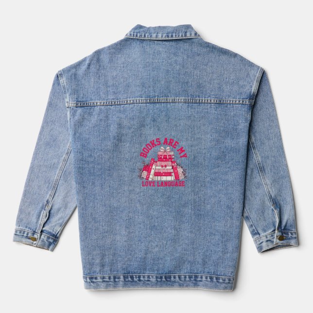 Book Lover’s Passion Denim Jacket (Back)