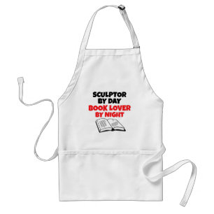 Book Lover Sculptor Standard Apron