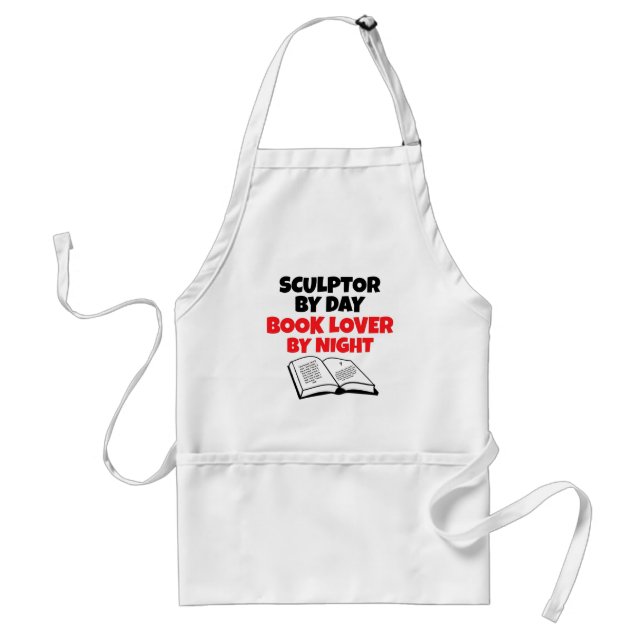 Book Lover Sculptor Standard Apron (Front)
