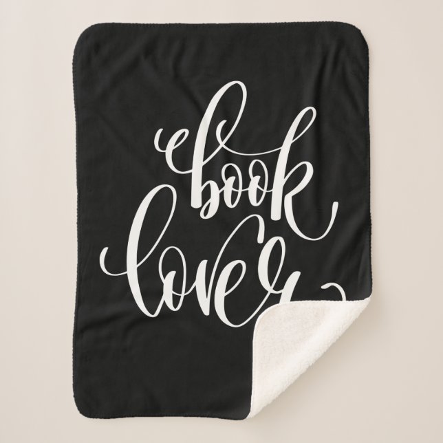Book Lover Sherpa Blanket (Front)