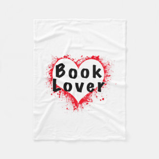 Book Lover Small Throw Fleece Blanket