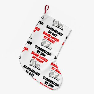 Book Lover Sommelier Small Christmas Stocking