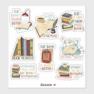Book Lover Stickers