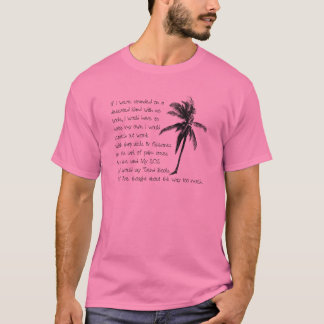 Book Lover stranded on deserted island T-Shirt