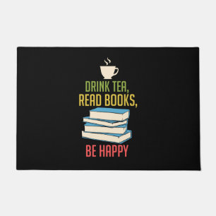 Book Lover - Tea Books Happy Doormat